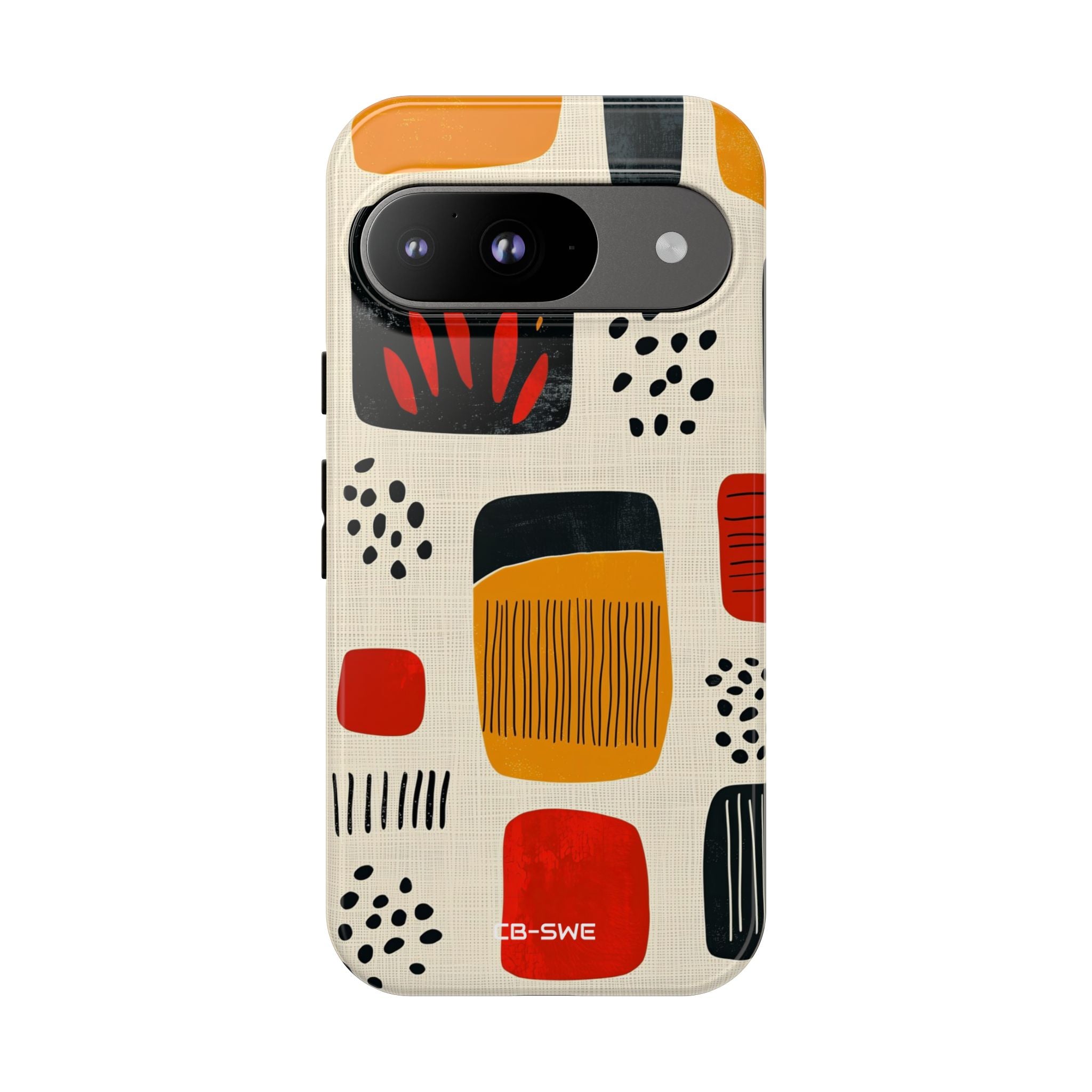 Vibrant Shapes Dance - Google Pixel Case