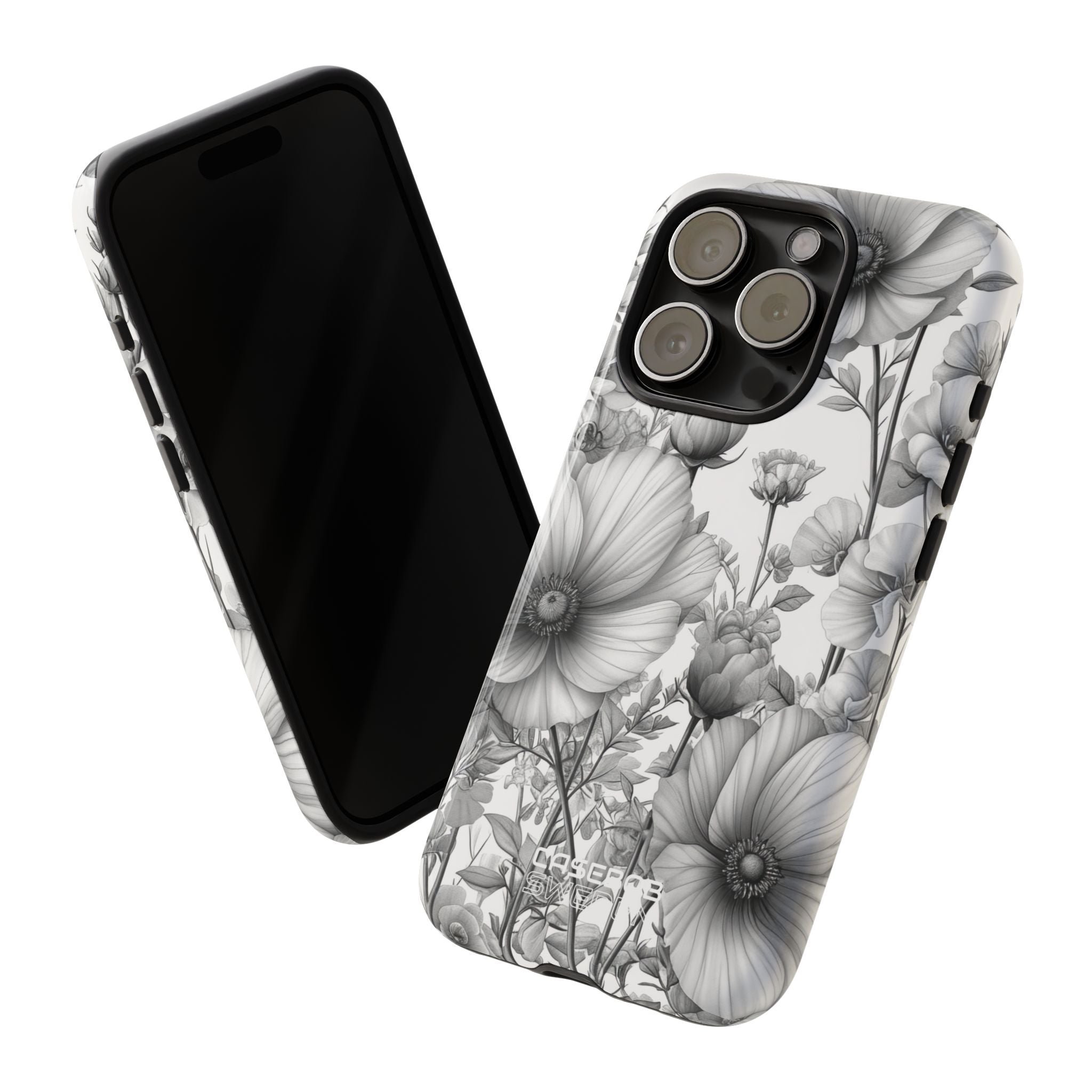 Vintage Floral Etching iPhone 15 - Robust