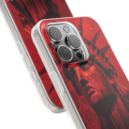 Zen Red Liberty Vision iPhone 16 - Flexi Phone Case