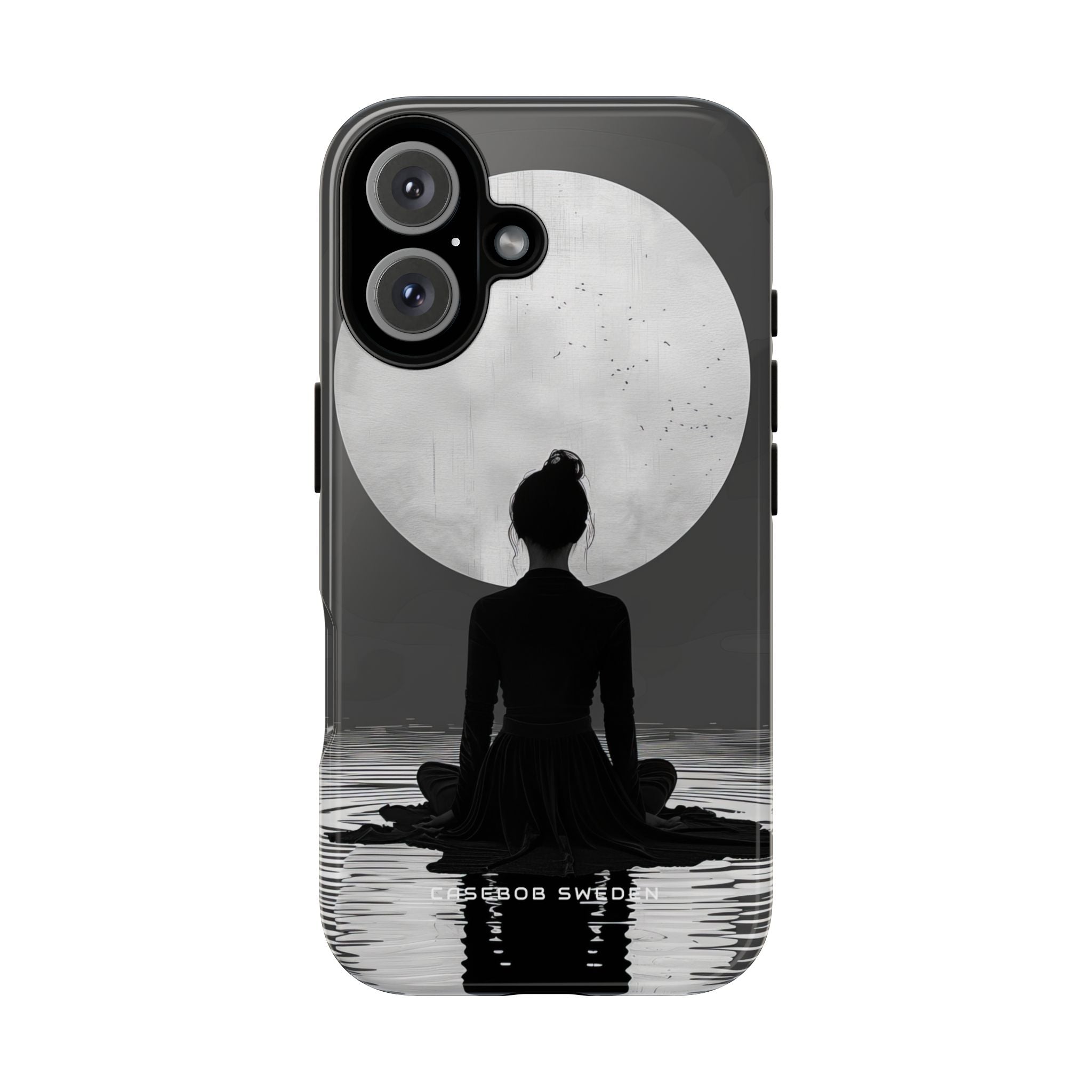 Zen Serenity Moon Reflection iPhone 16 - Tough Phone Case