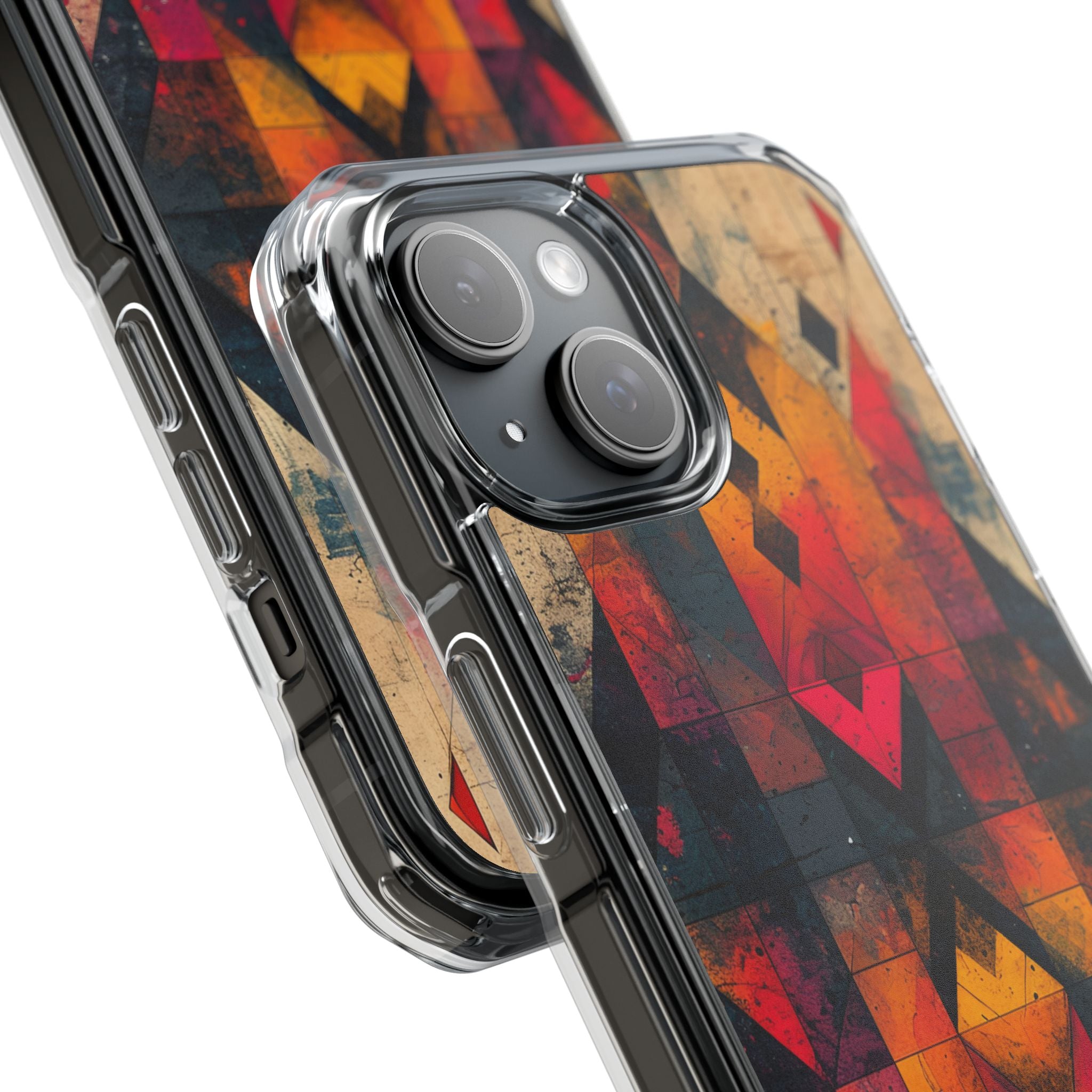 Fiery Symmetry Fusion iPhone 15 - Impact Clear+
