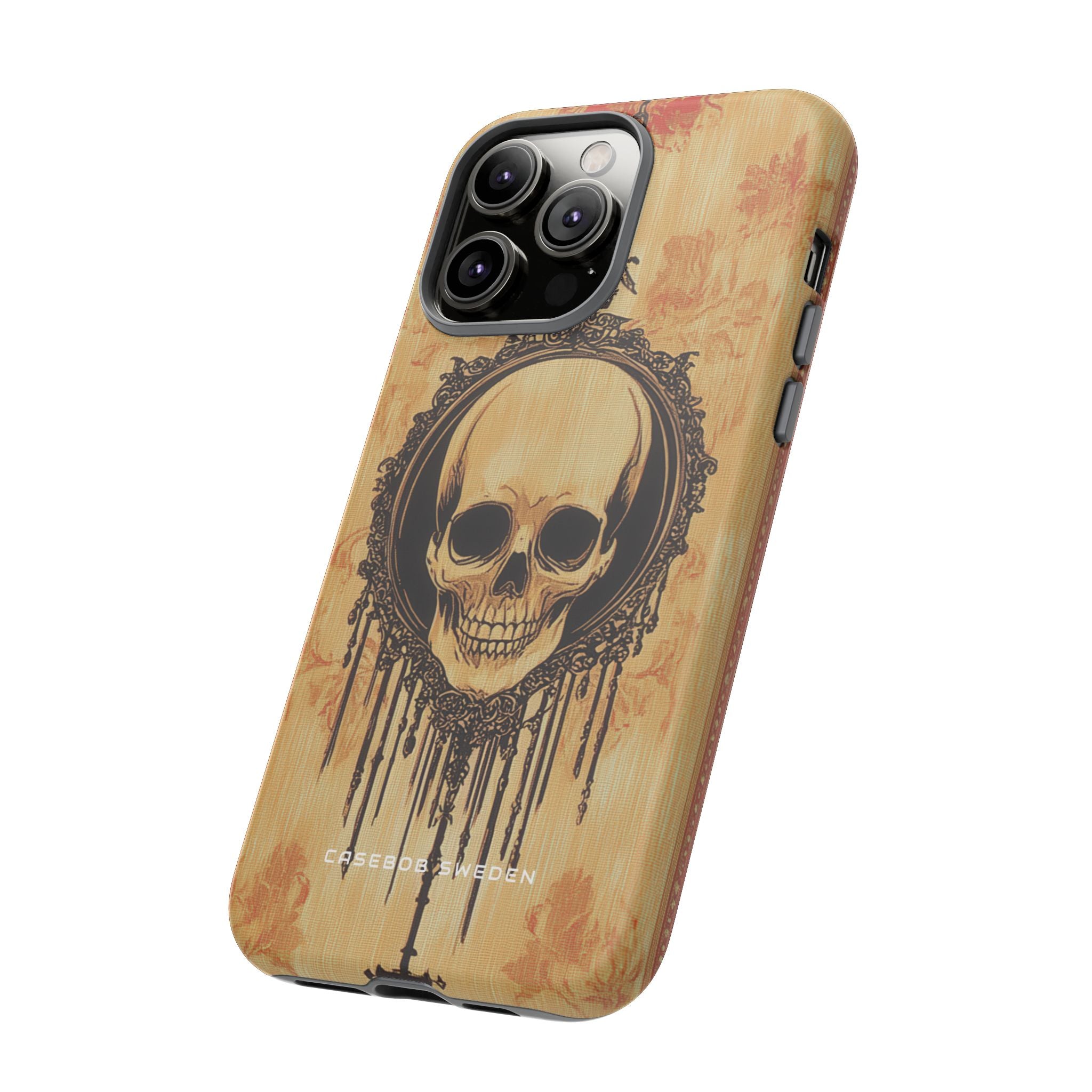 Gothic Skull Elegance iPhone 14 - Tough Phone Case