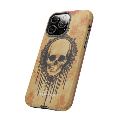 Gothic Skull Elegance iPhone 14 - Tough Phone Case