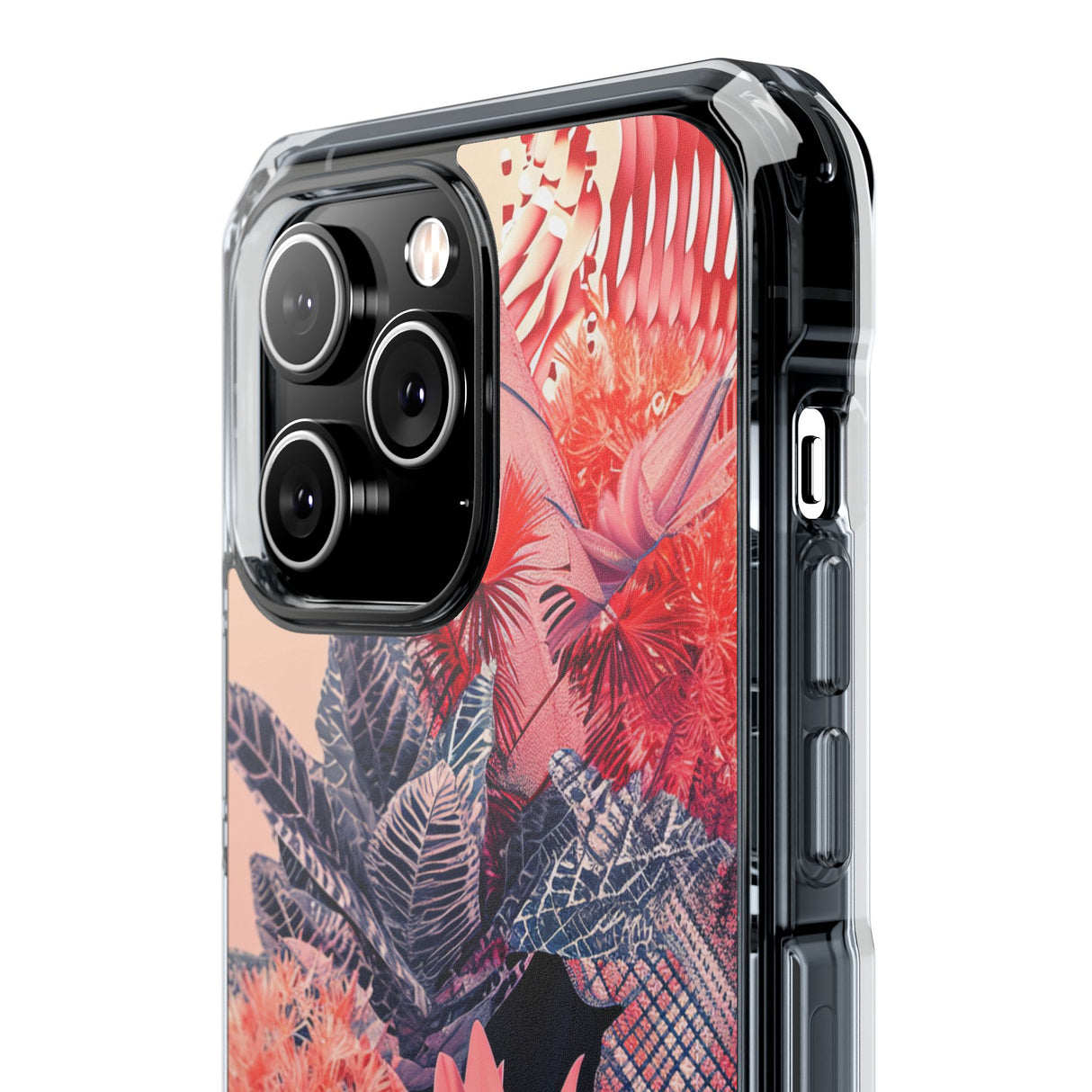 Living Coral Design | Handyhülle für iPhone (Clear Impact Case – magnetisch) 