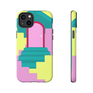 Vector Illustration of Stairs - Protective Phone Case