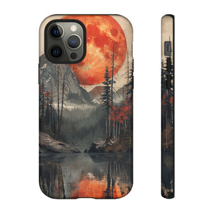 Abstract Wilderness Wonders: A Geometric Journey - Protective Phone Case