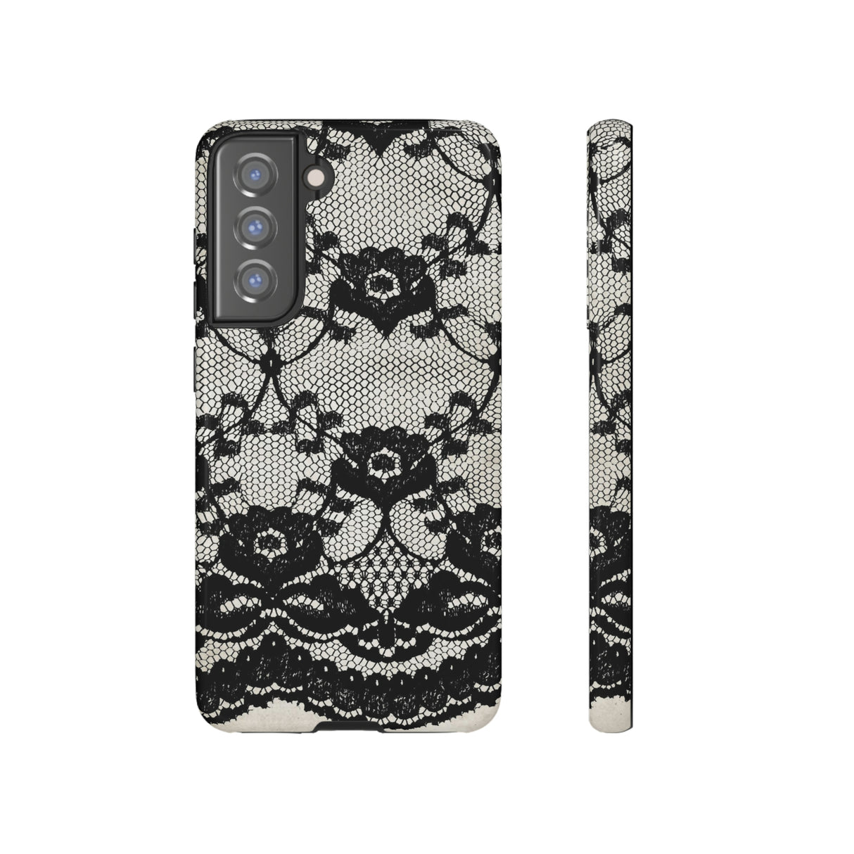 Lilrunge Gothic Flower - Protective Phone Case