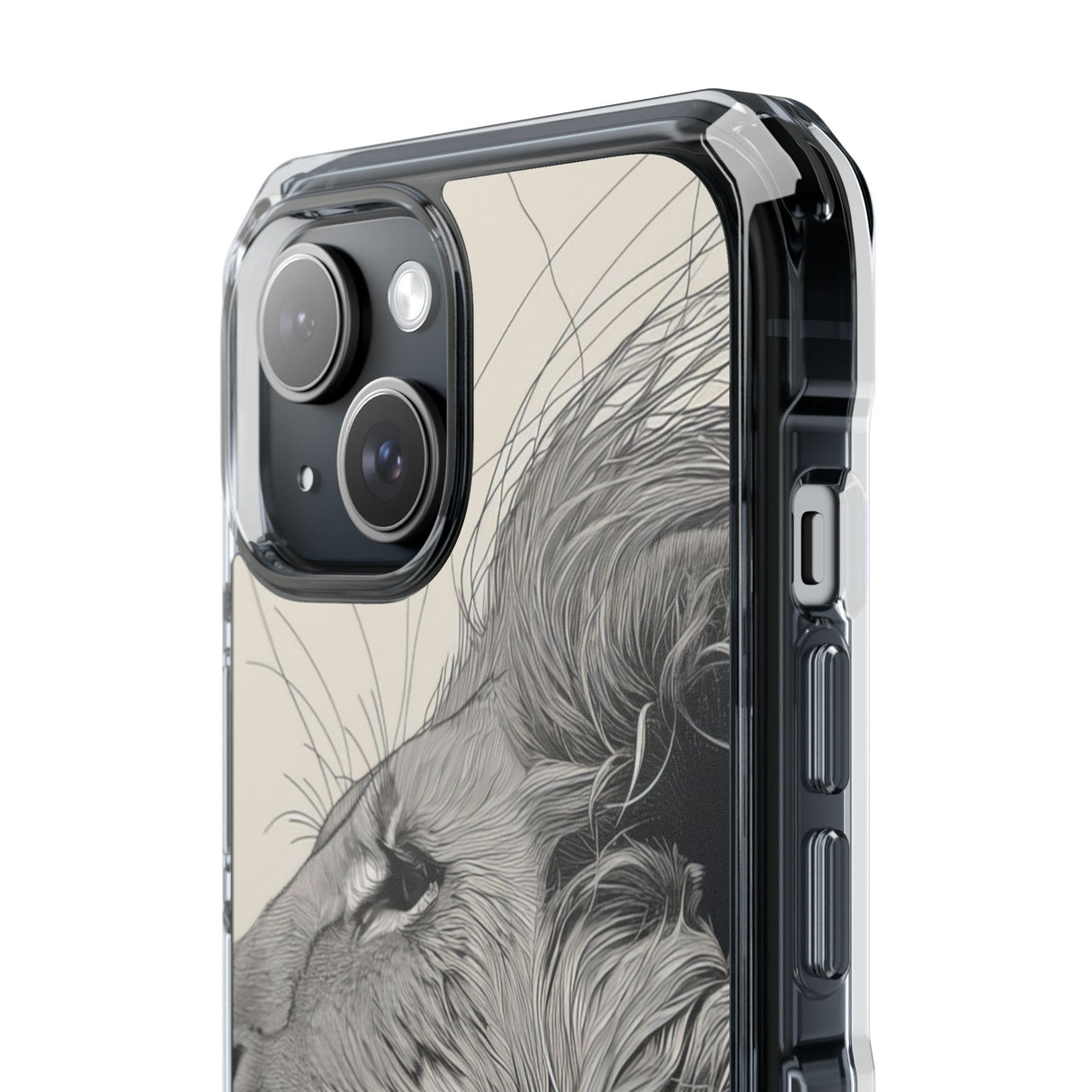 Majestic Linework – Handyhülle für iPhone (Clear Impact – Magnetisch)