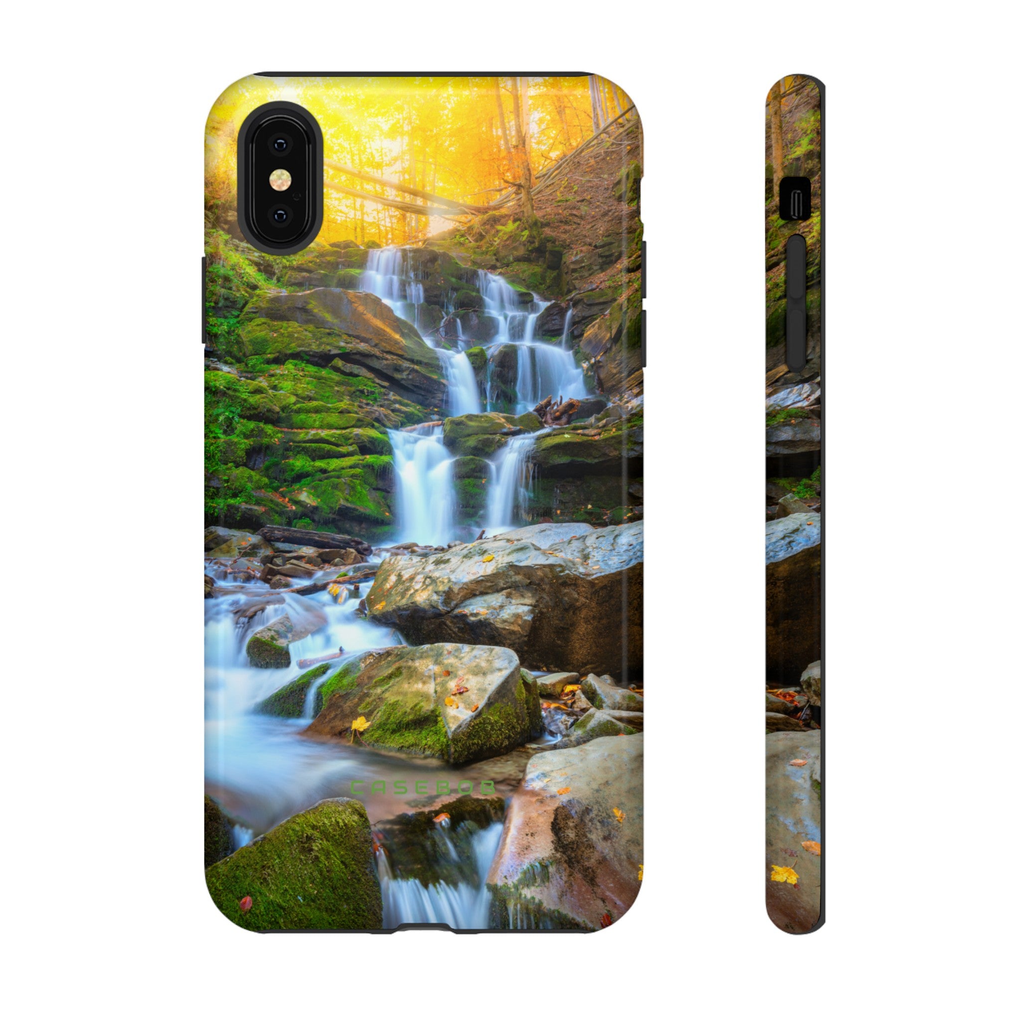 Autumn Mountain Waterfall - Protective Phone Case