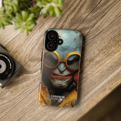 Steampunk Masked Adventurer iPhone 16 - Tough