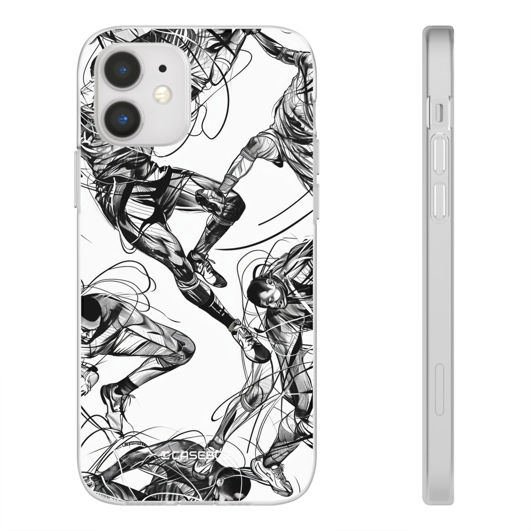 Dynamic Athletic Surrealism | Flexible Phone Case for iPhone