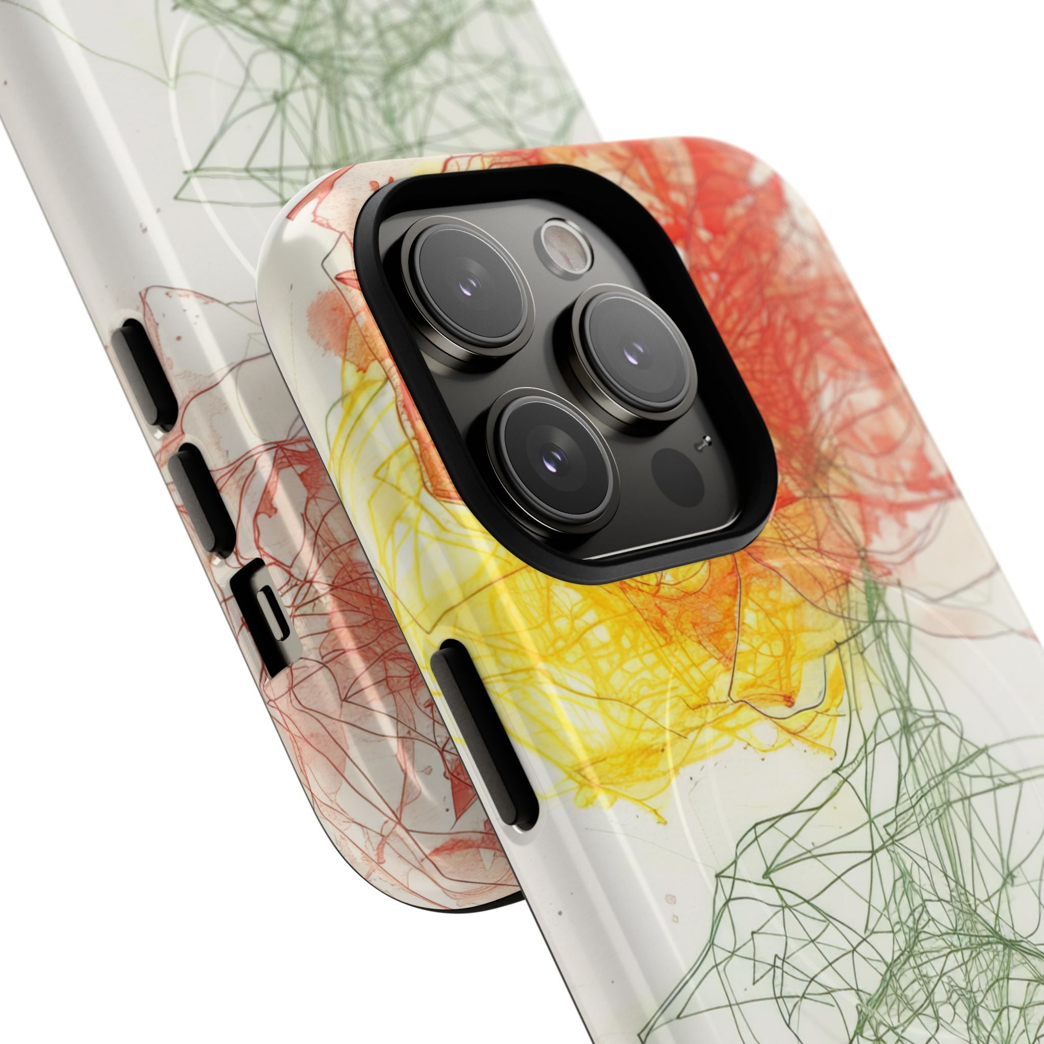 Fiery Blossom Tangle iPhone 14 - Tough+