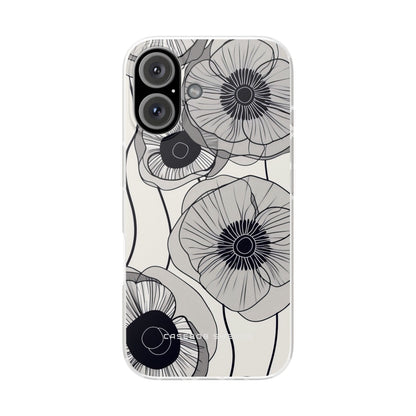 Modern Minimalist Flowers iPhone 16 - Flexi Phone Case