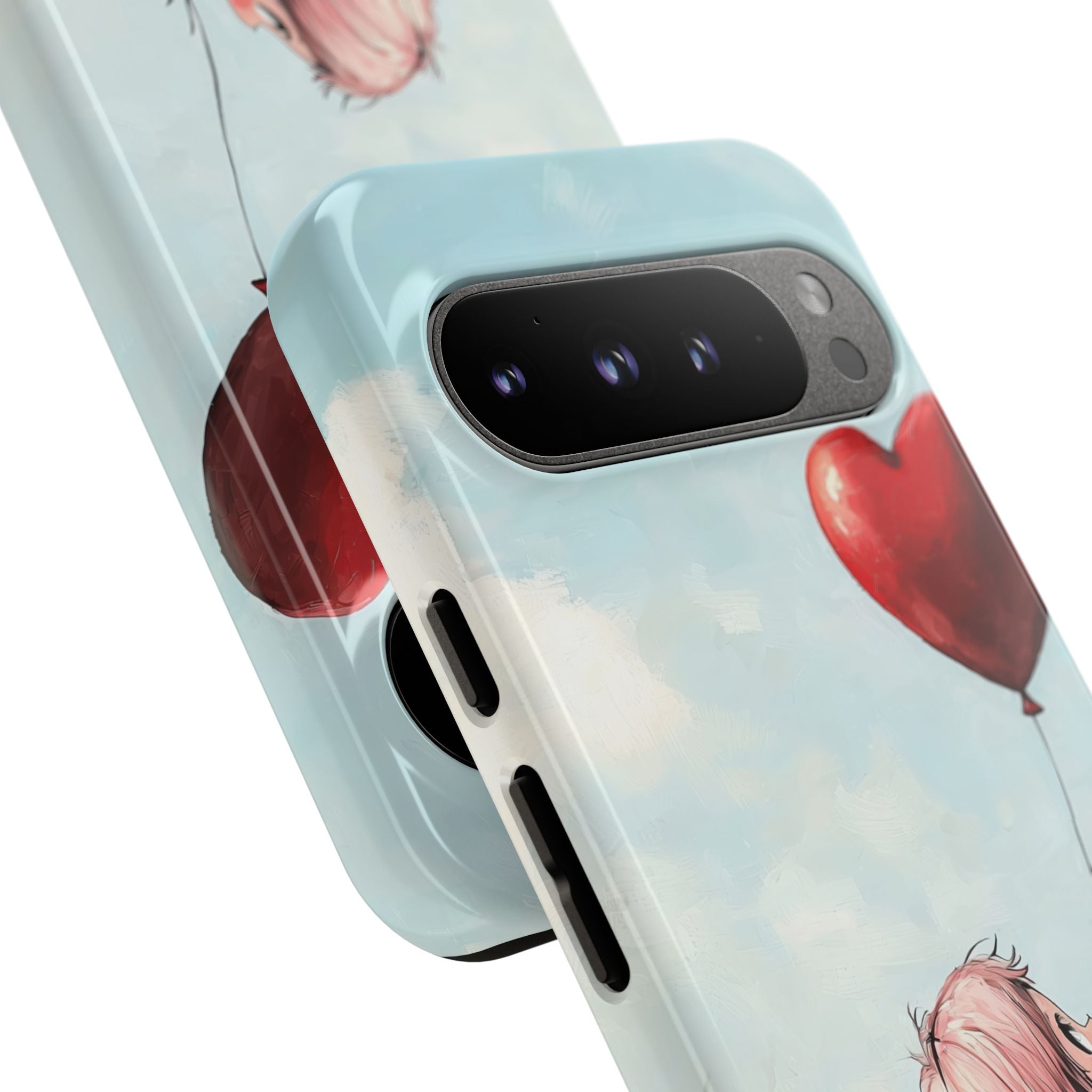 Heart Balloon Glow Google Pixel 9 Pro XL Case - Tough