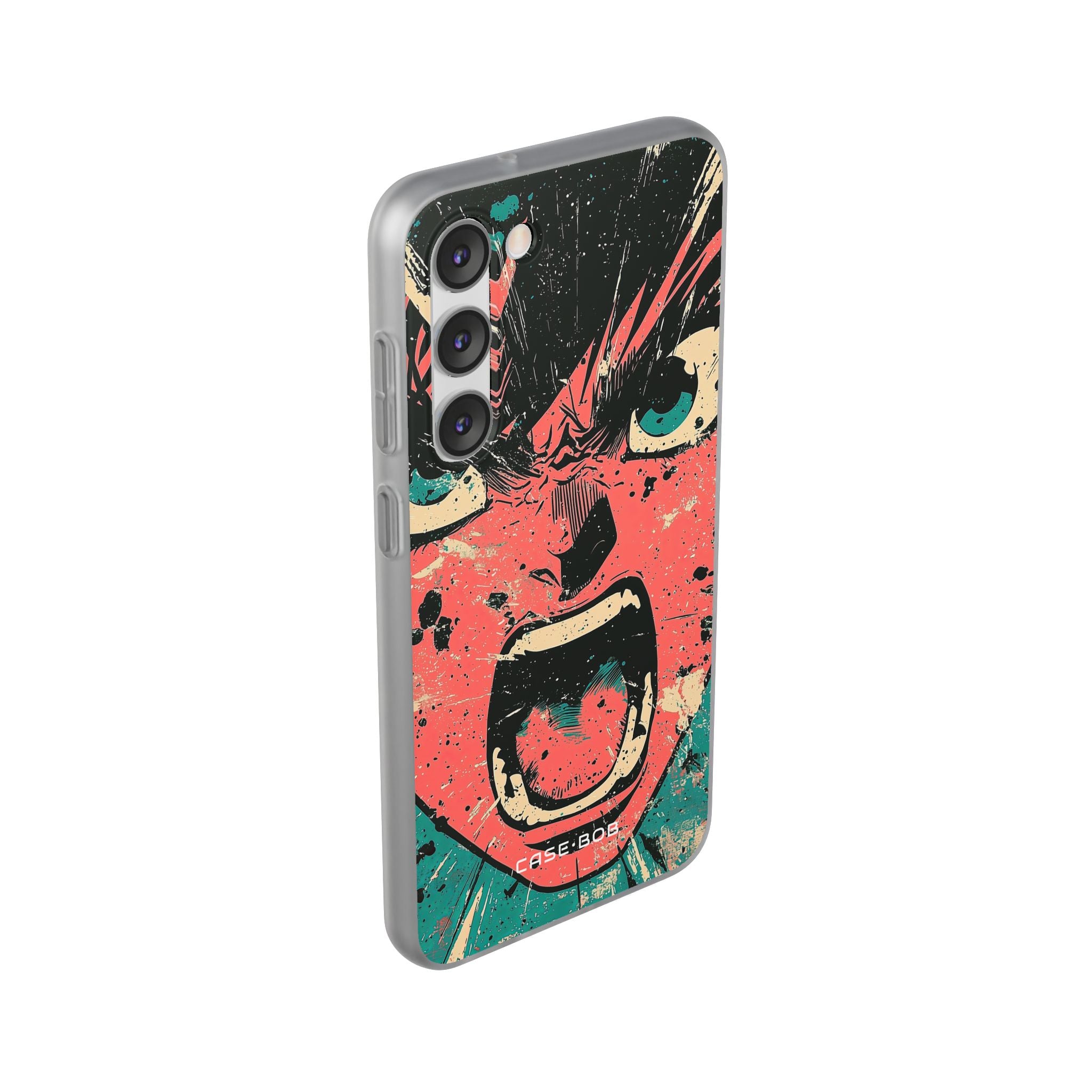 Screaming Face Pink Samsung S23 Plus Case - Soft