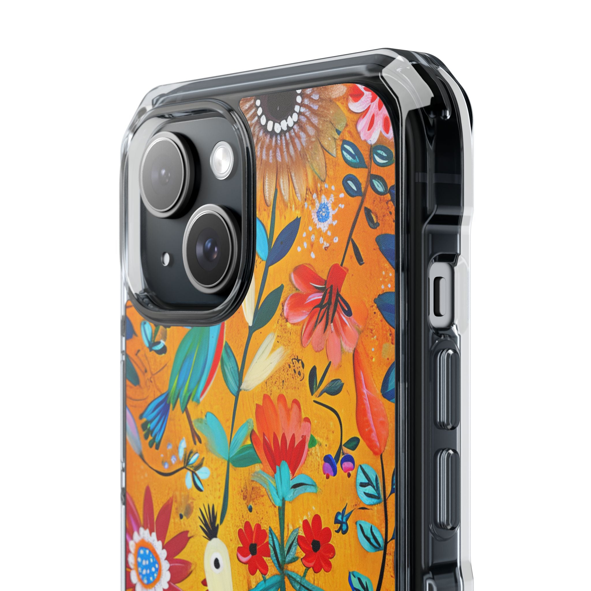 Whimsical Vintage Nature Harmony iPhone 15 - Clear Impact Phone Case