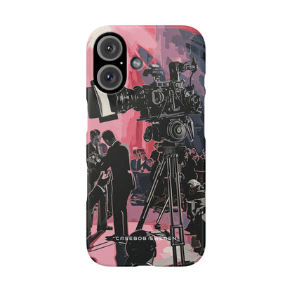 Retro Cinematic Spotlight iPhone 16 - Slim Phone Case