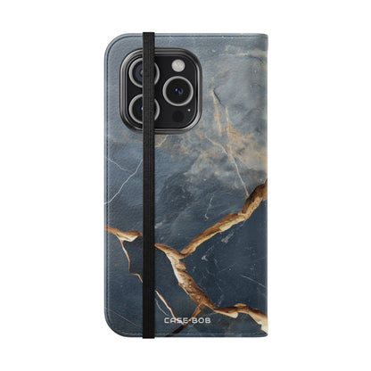 Copper Crackscape - iPhone 15 Pro Case - Wallet