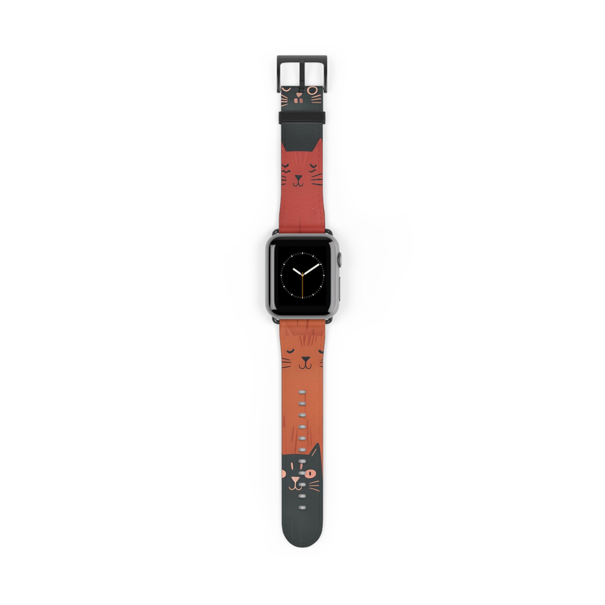 Cat Columns Orange - Watch Band