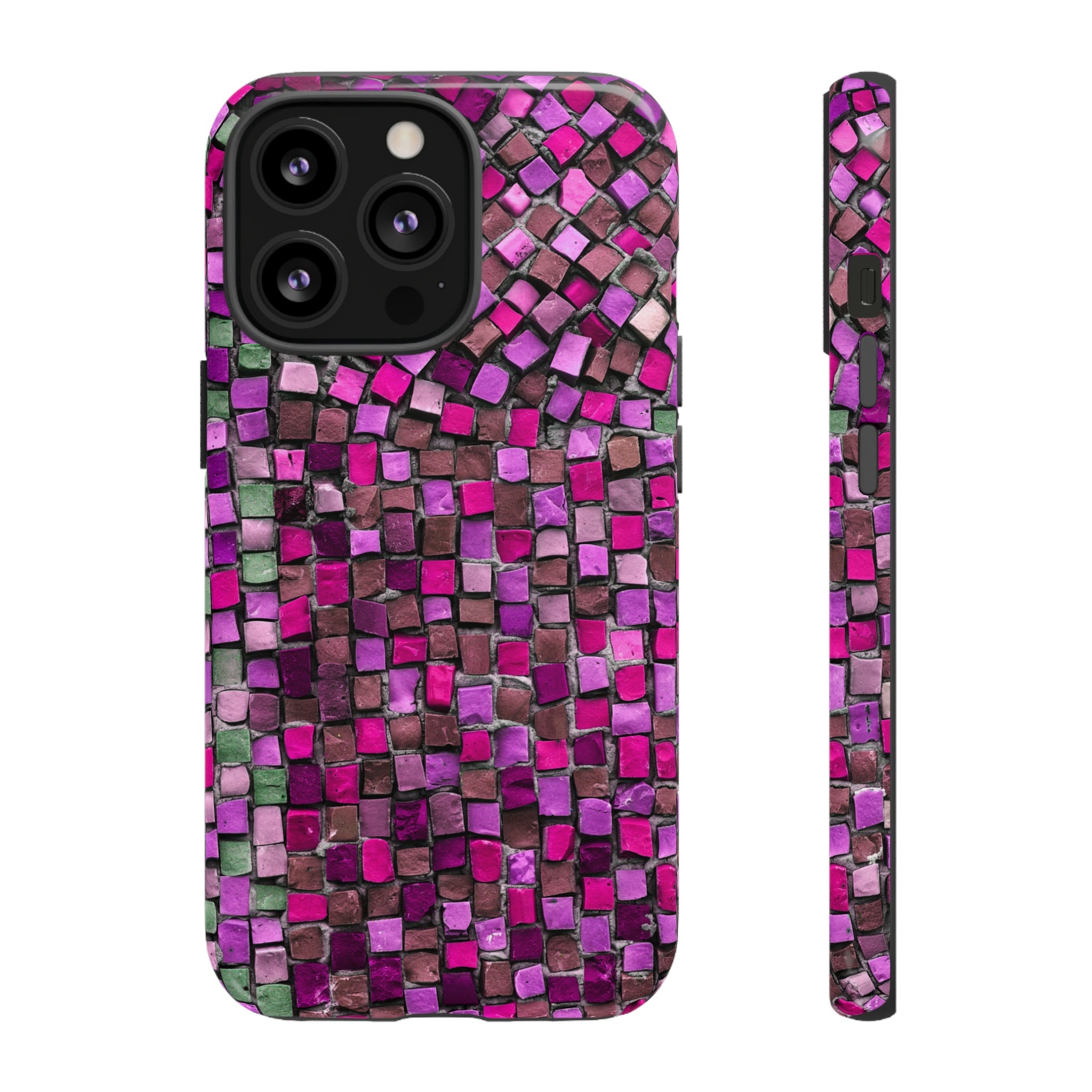 Purple Mosaic - Protective Phone Case