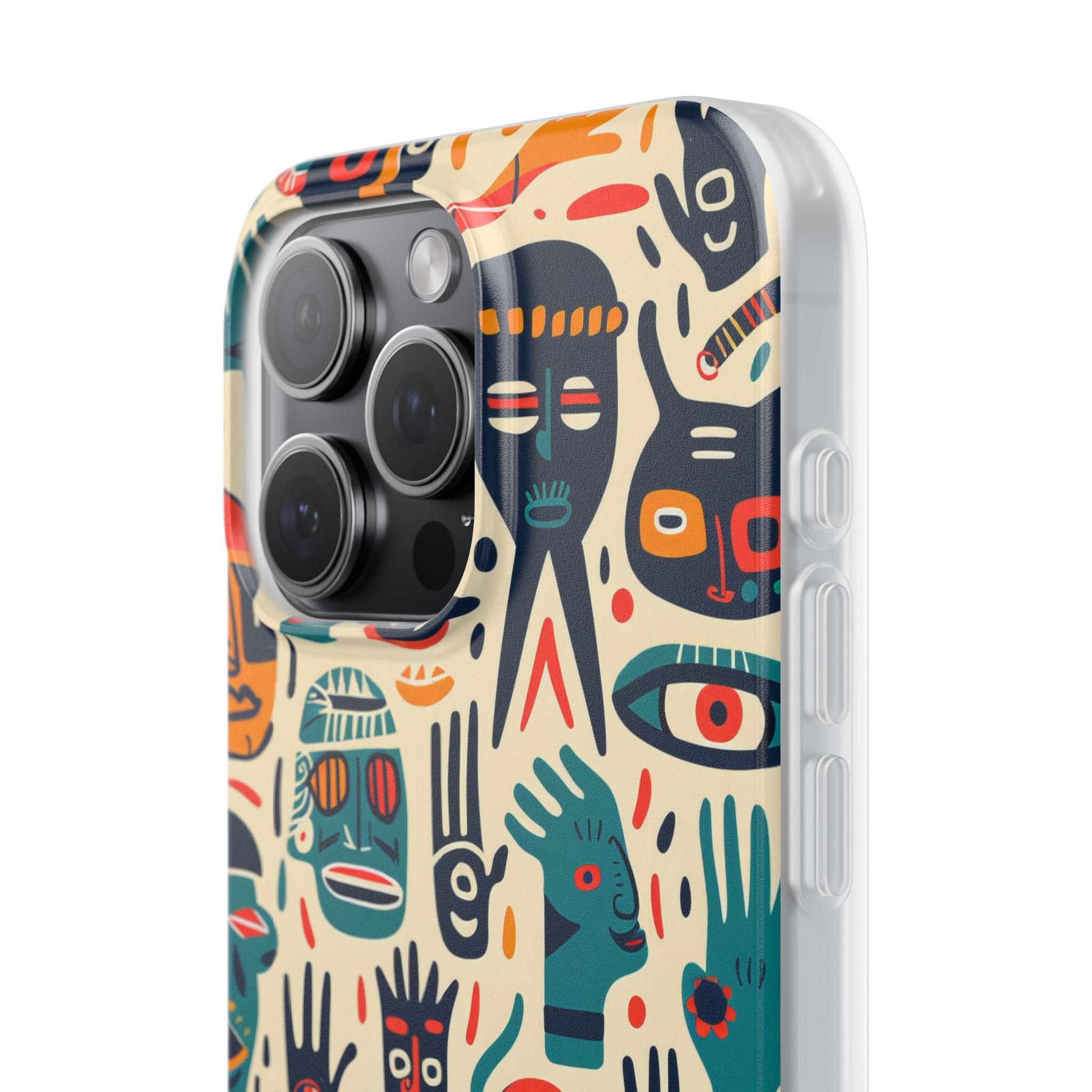 Vivid Faces iPhone 15 Pro Max Case - Soft