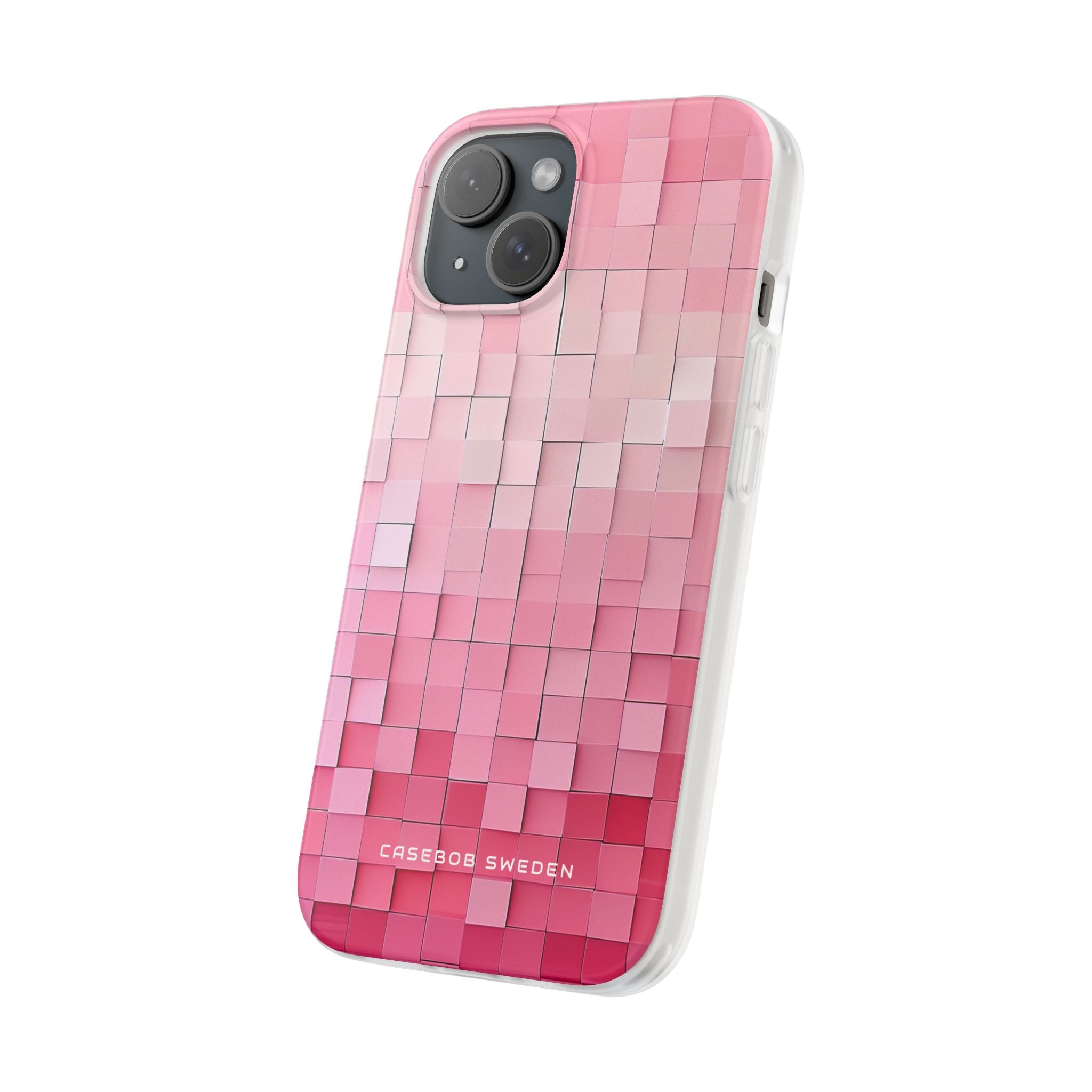 Gradient Pink Mosaic iPhone 15 - Flexi Phone Case