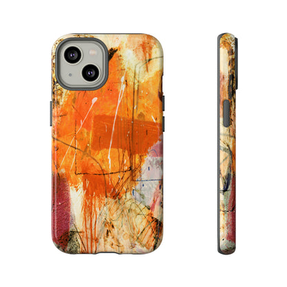 Abstract Orange Art - Protective Phone Case