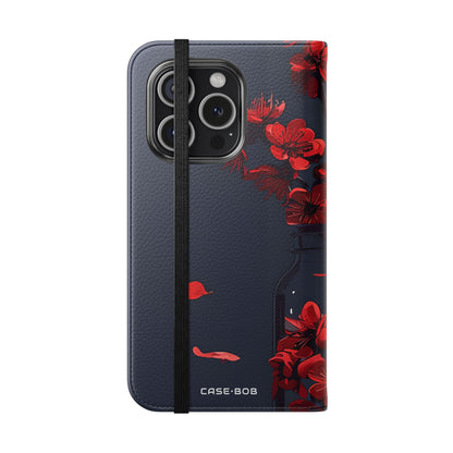 Kirsikankukkapullo - iPhone 15 Pro -lompakkokotelo