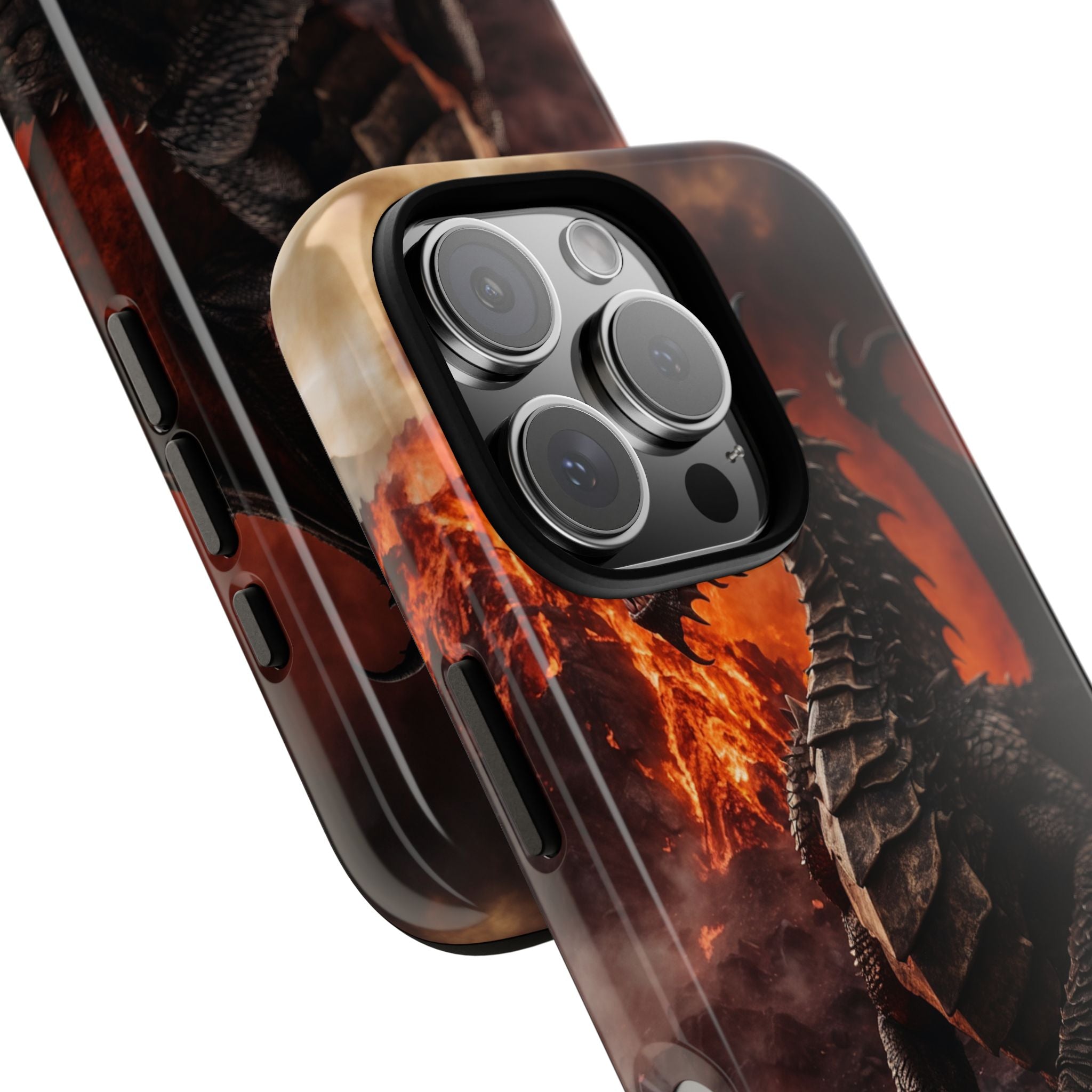 Fiery Dragon Soars - iPhone Case