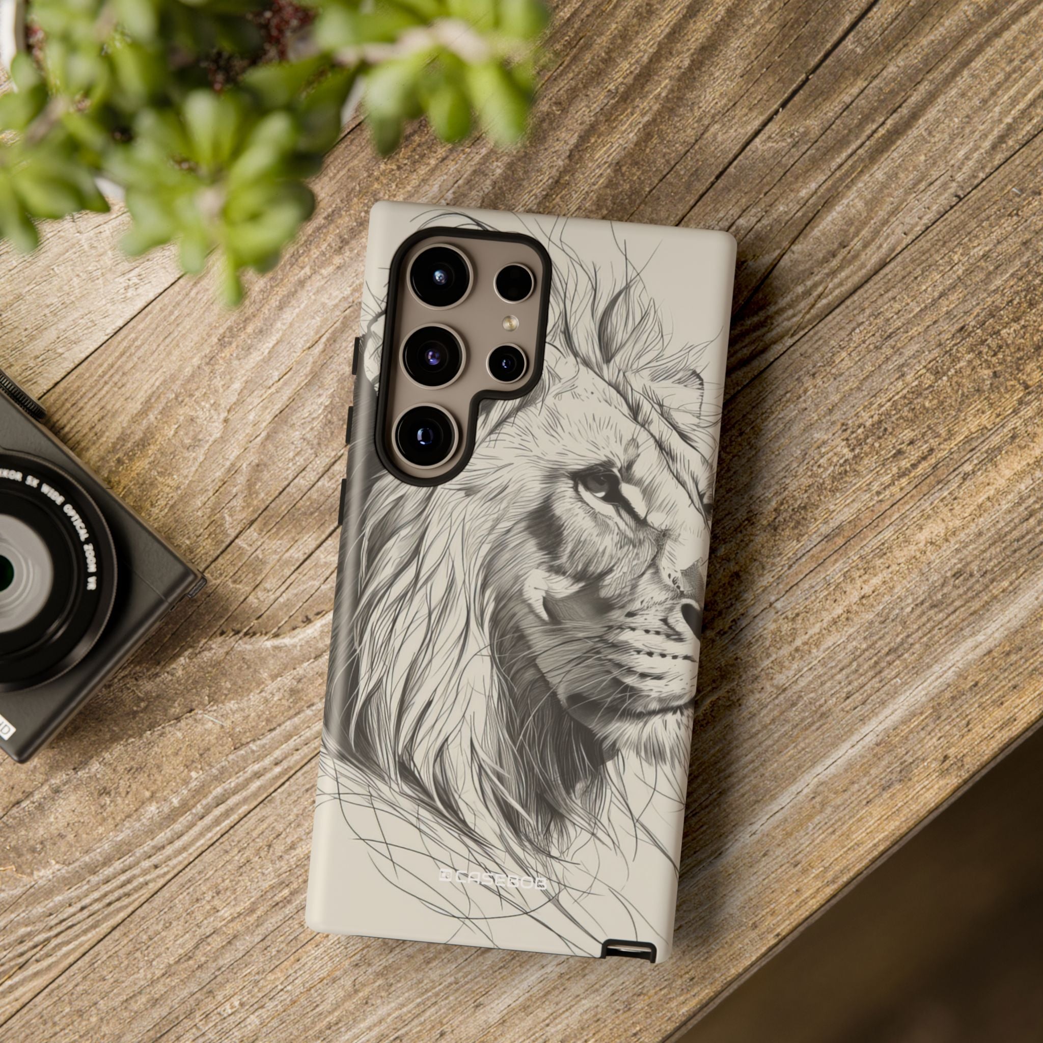 Majestic Lion: Minimalist Elegance - For Samsung S24