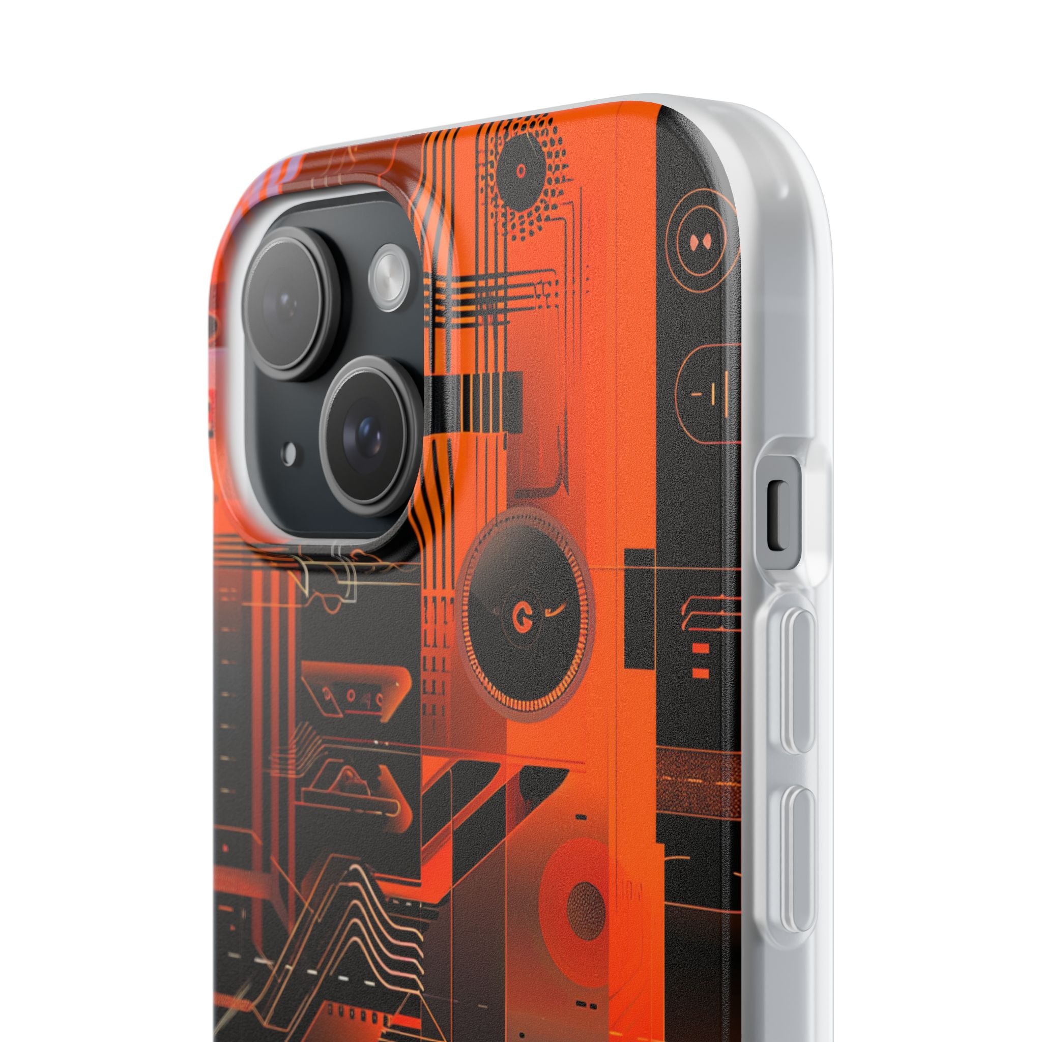 Gradient Circuitburst iPhone 15 - Flexi Phone Case