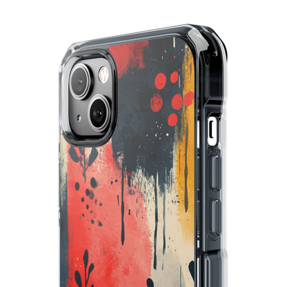 Vibrant Floral Energy iPhone 14 - Clear Impact Phone Case