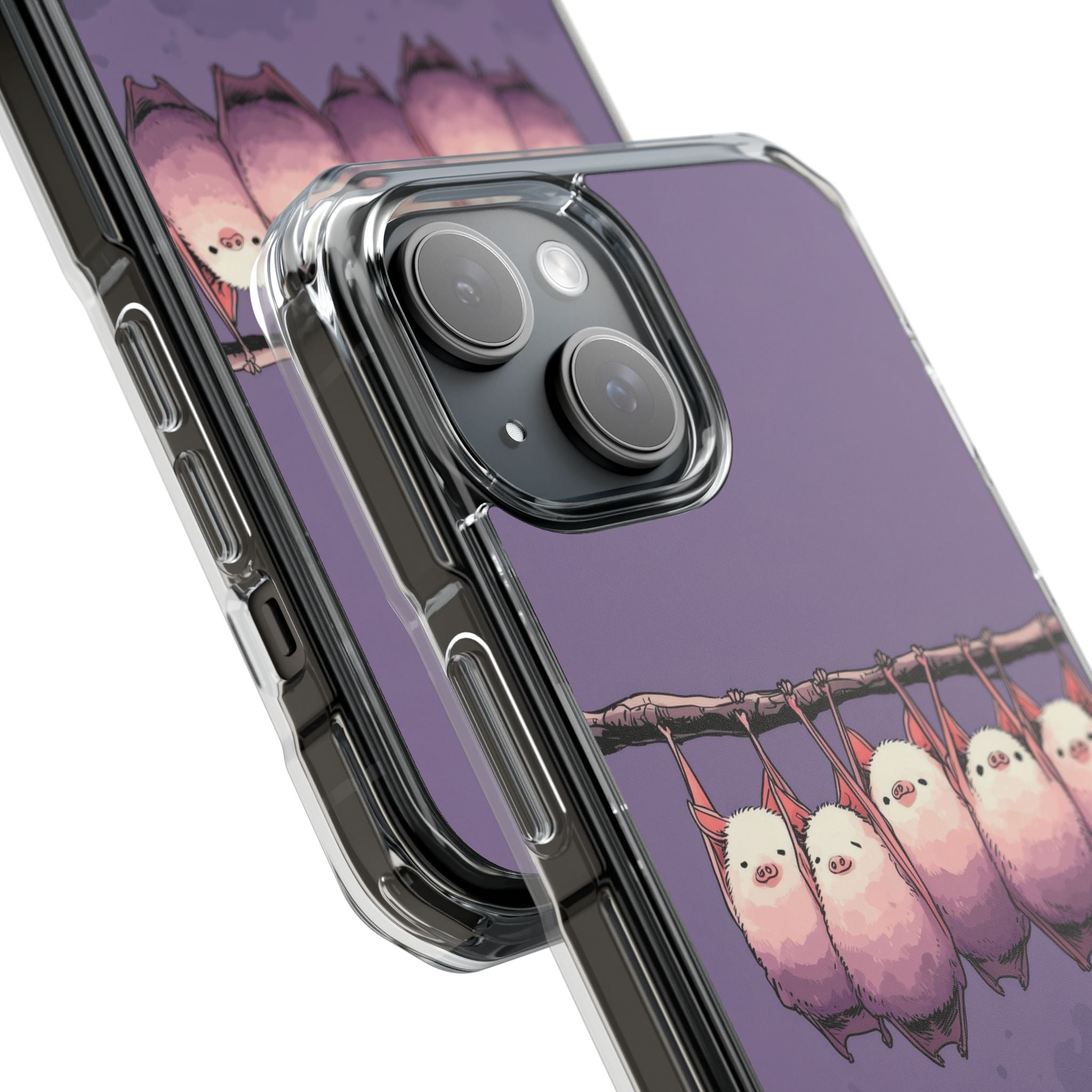 Bats Hang Playfully iPhone Case - Impact
