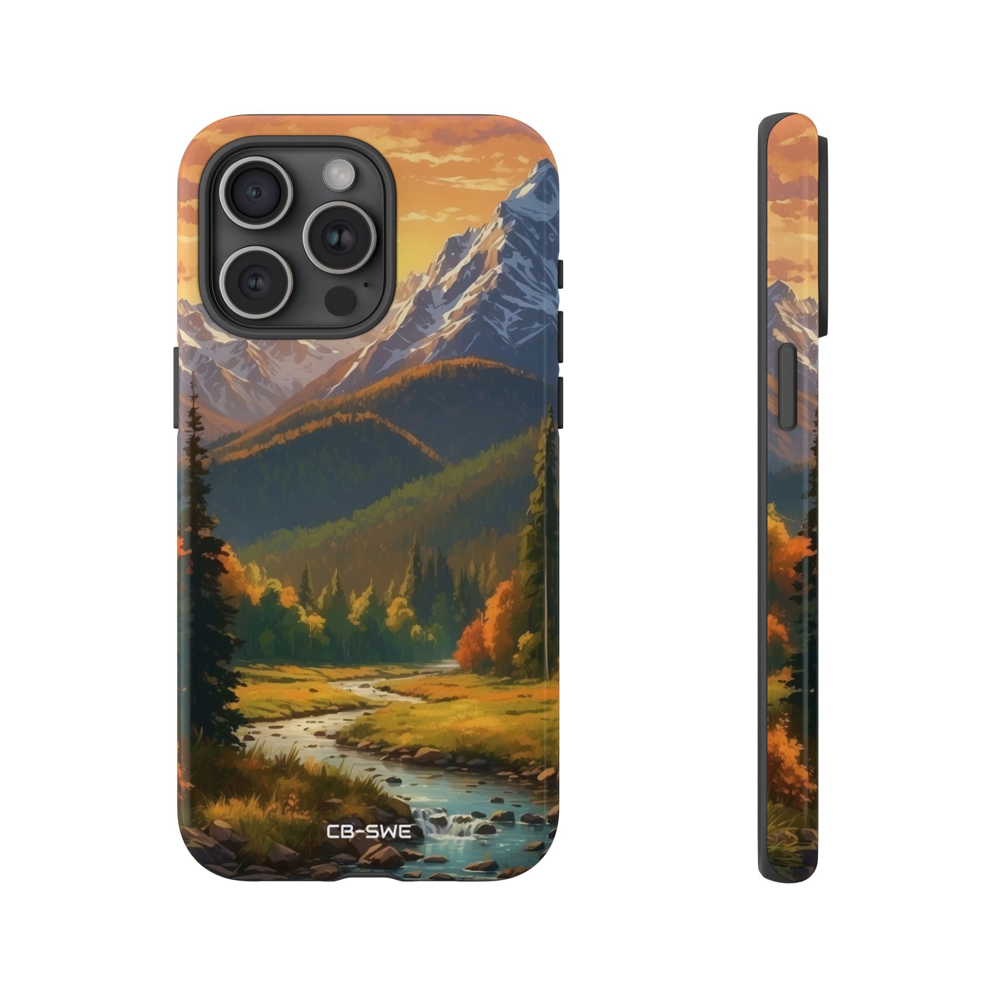 Mountain Reflections Glimmer - iPhone Case