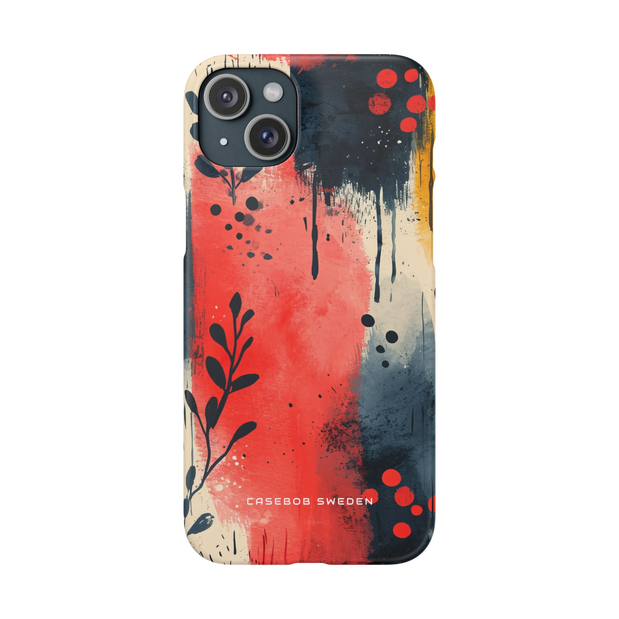 Vibrant Floral Energy iPhone 15 - Slim Phone Case