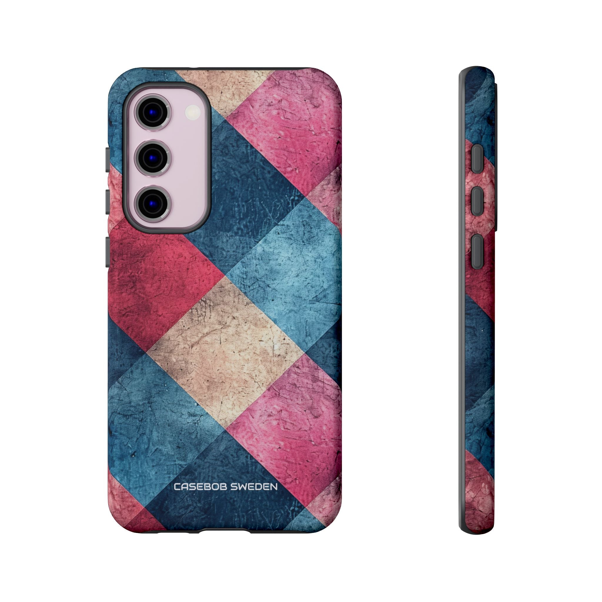 Bold Geometric Squares - Tough Samsung S23 Phone Case