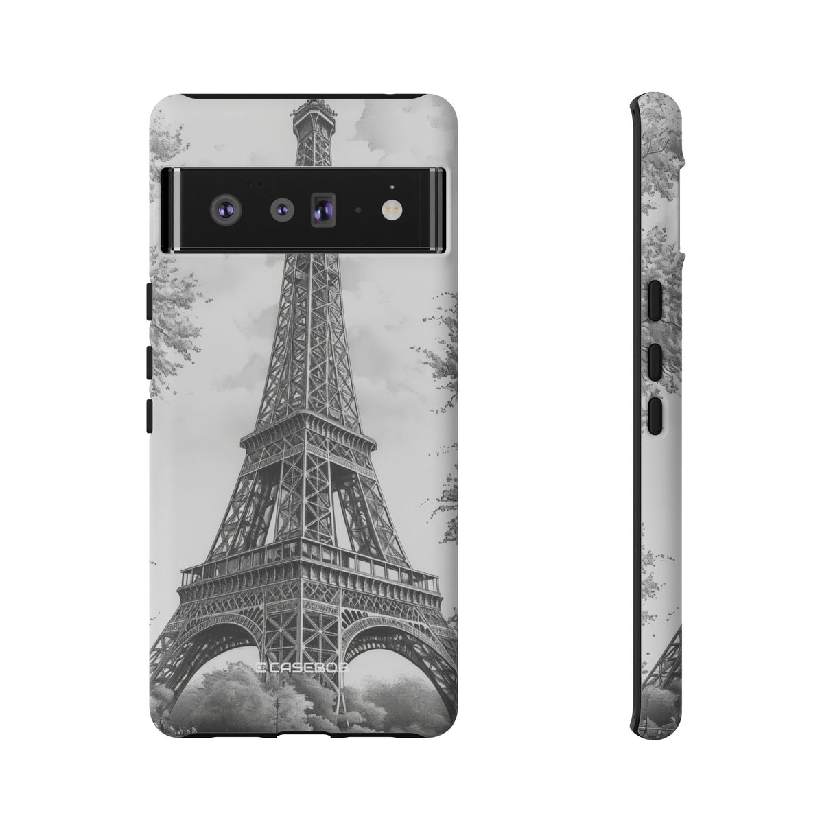 Parisian Monochrome Majesty | Protective Phone Case for Google Pixel