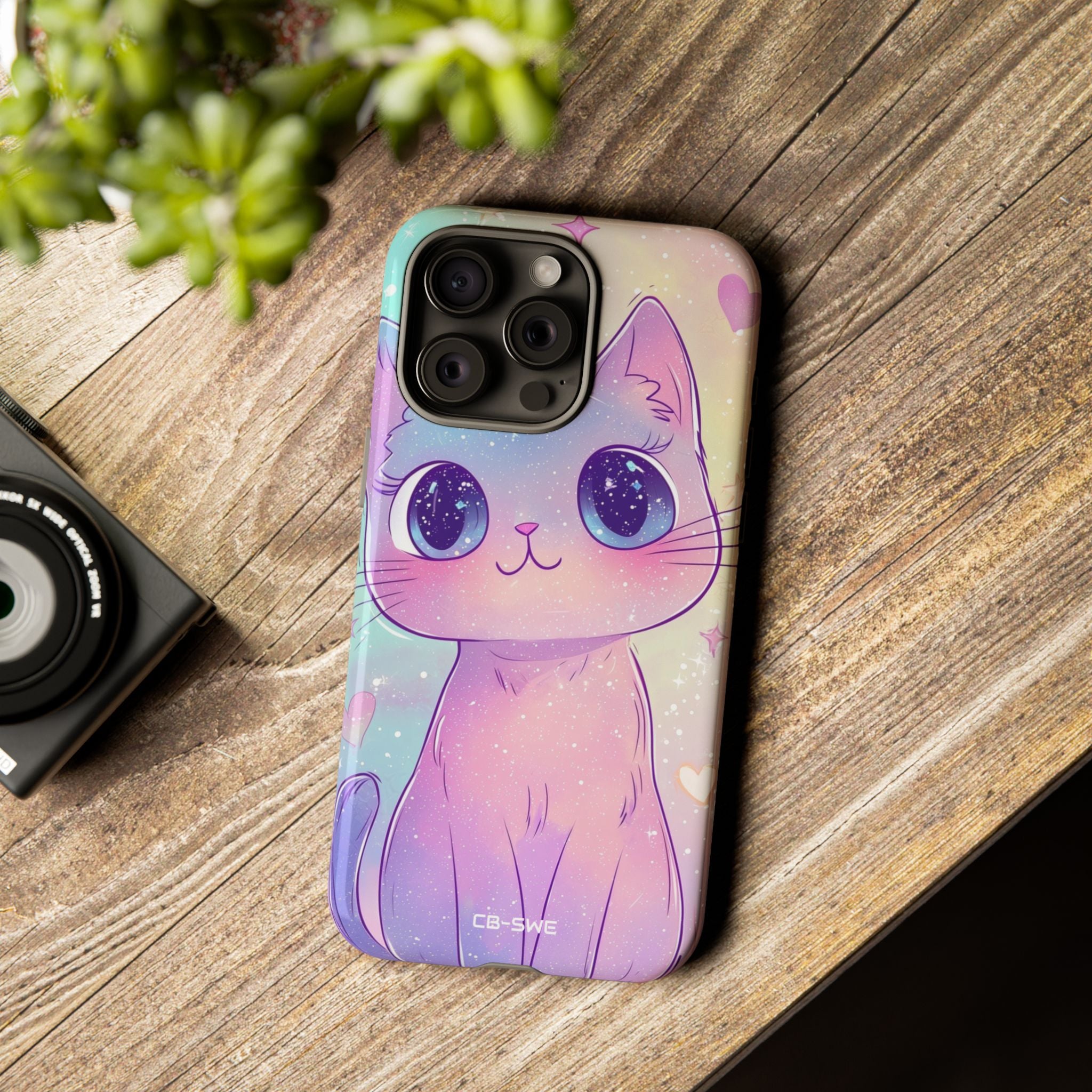 Sparkling Cat Smiles - iPhone Case
