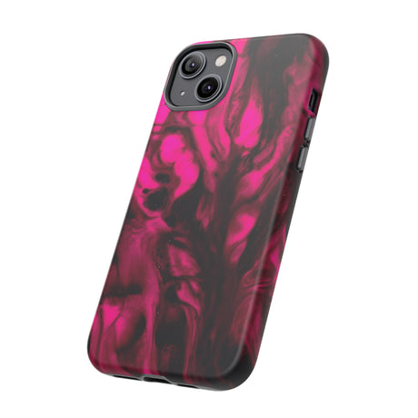 Bright Pink Ink Art iPhone Case (Protective) Phone Case