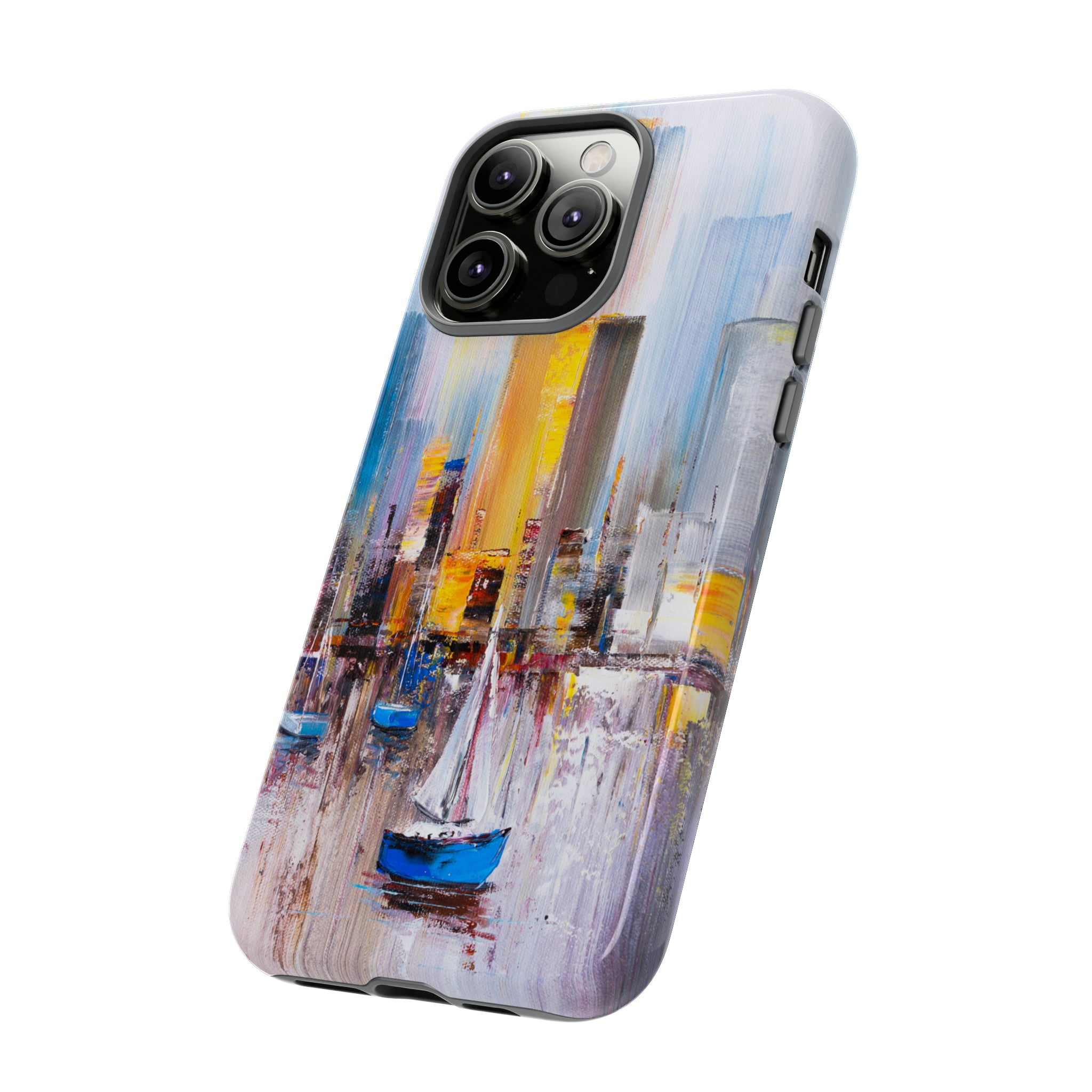 Oil Painting - Manhattan Bay - Protective Phone Case