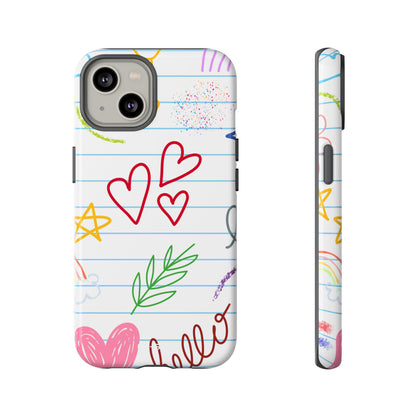 Hearts Dance Happily - iPhone Case