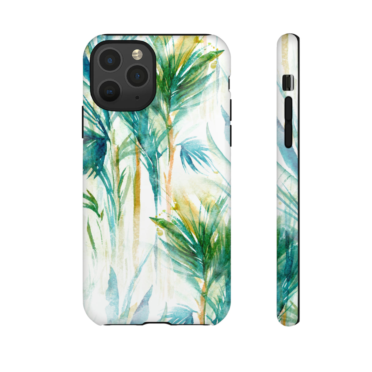 Watercolor Tropical Trees - Protective Phone Case