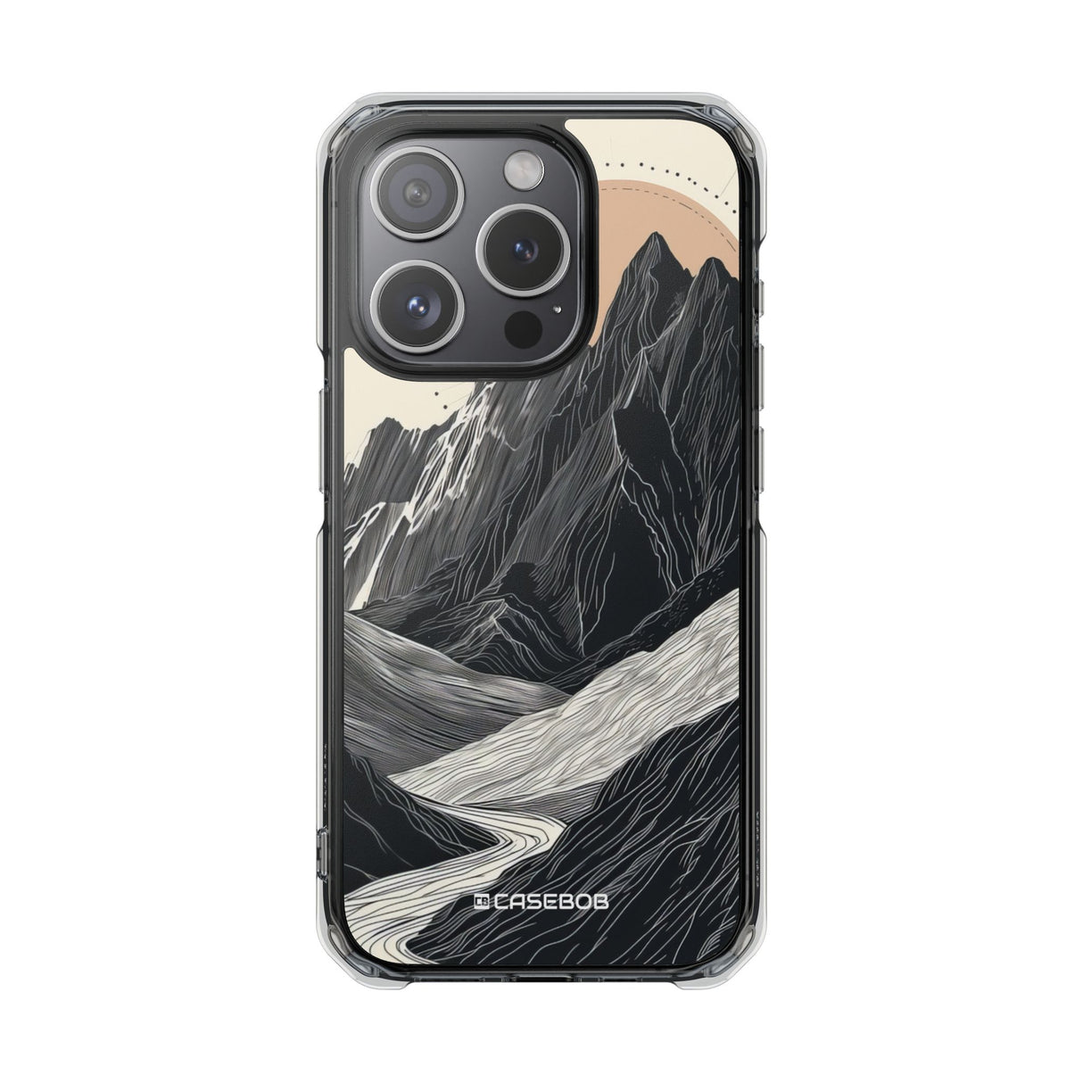 Tranquil Peaks – Handyhülle für iPhone (Clear Impact – Magnetisch)