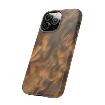 Gold Sand Ink Art iPhone Case (Protective) Phone Case