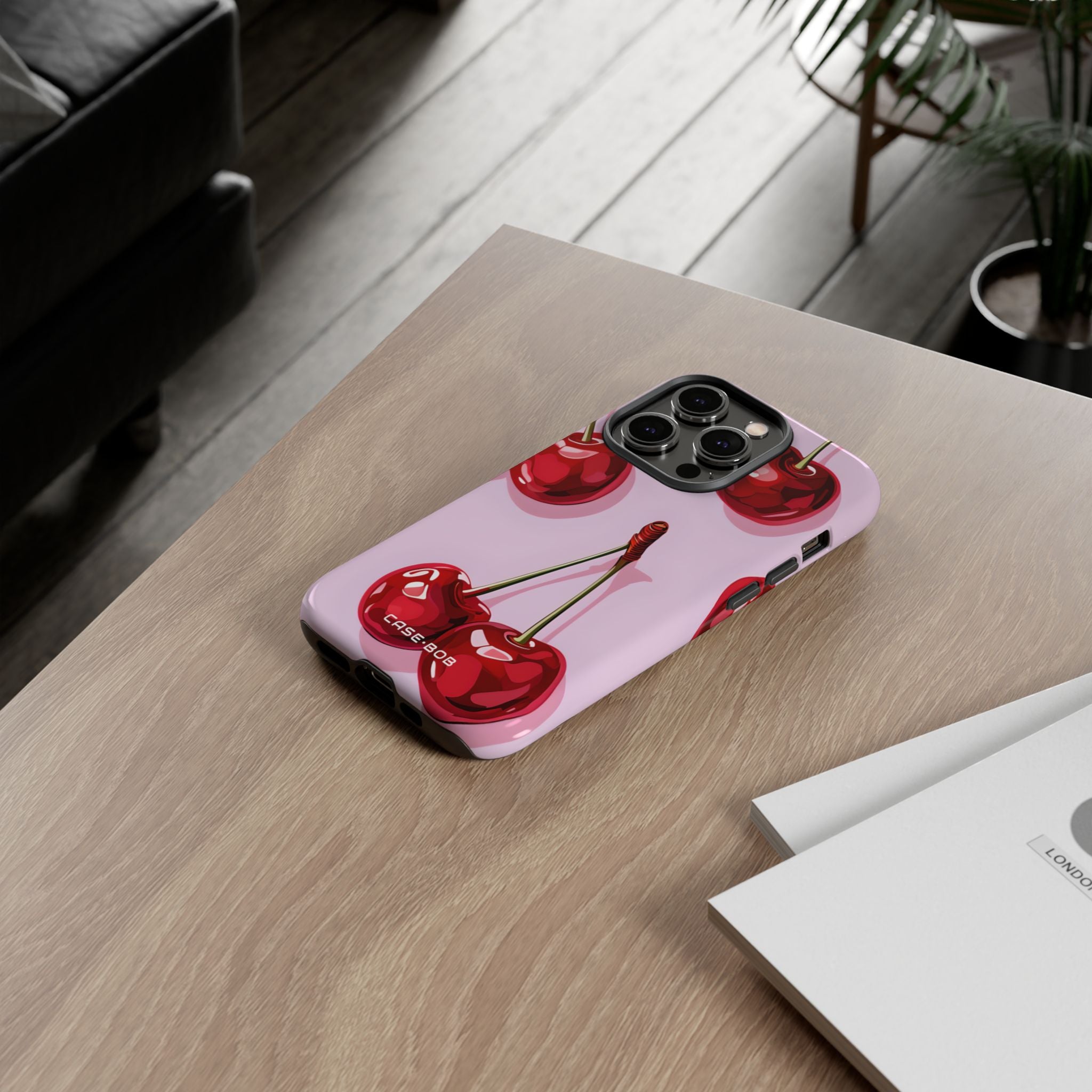Glossy Cherry Burst iPhone 14 Pro Case - Tough