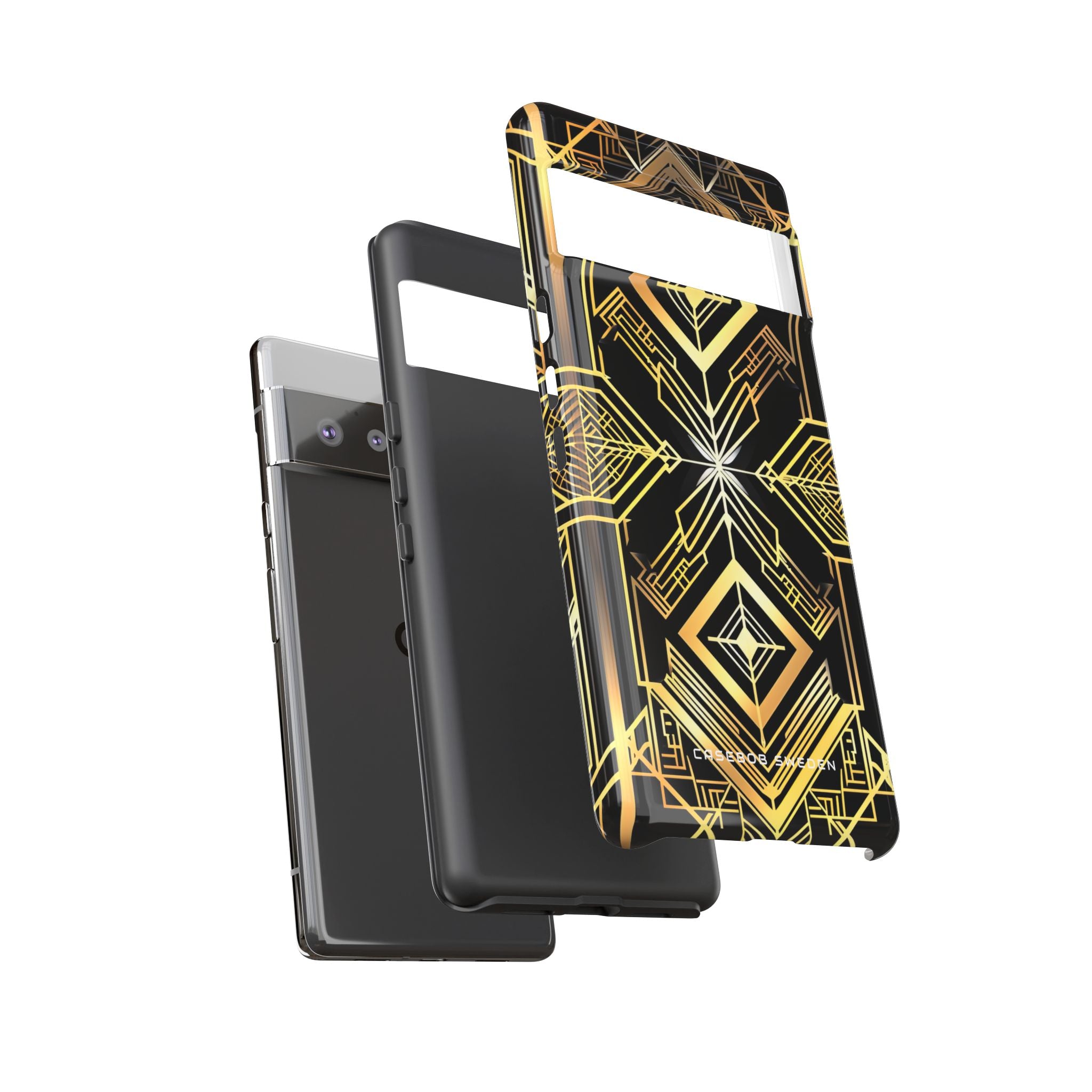 Golden Geometric Opulence Google Pixel 6 - Tough Phone Case