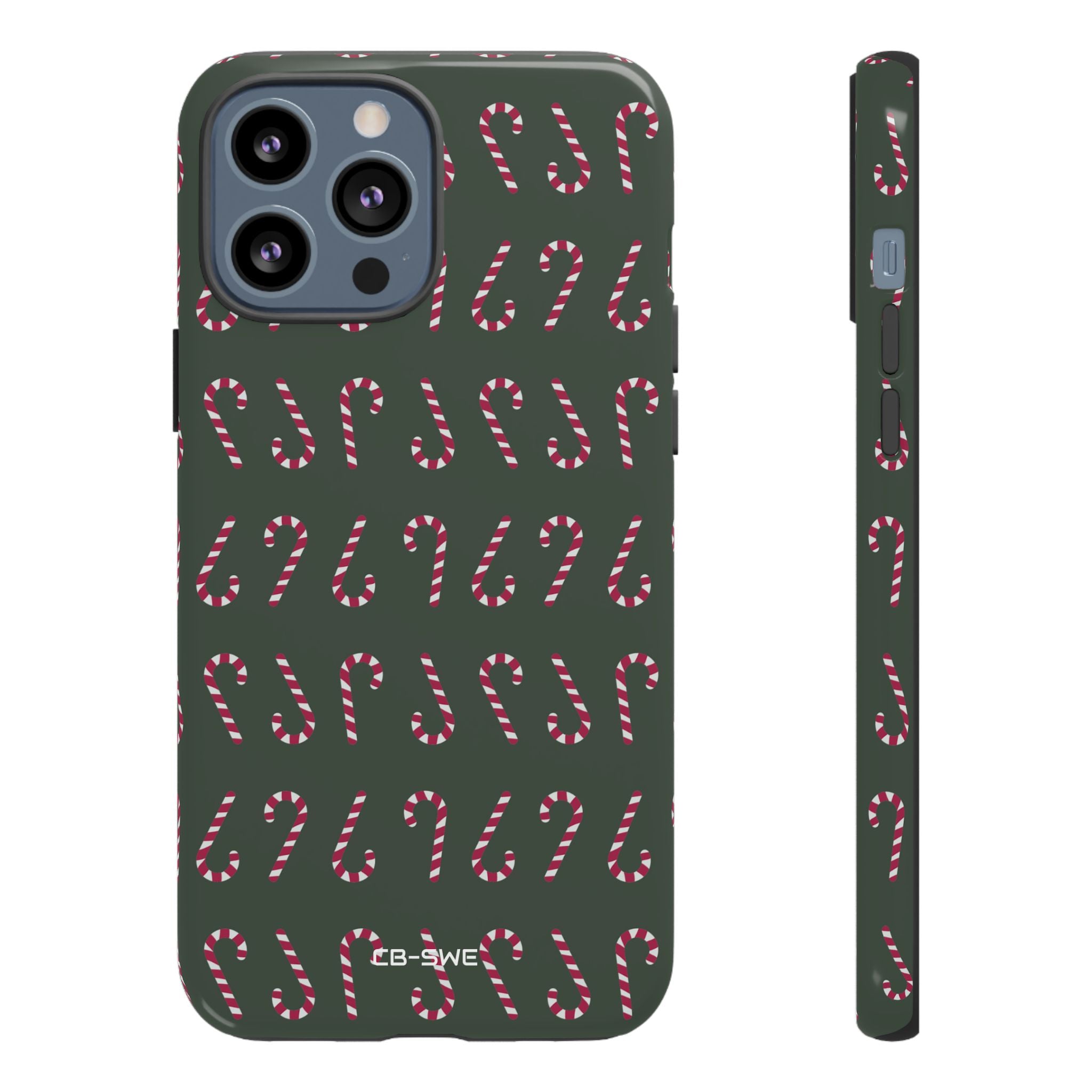 Candy Canes Aligned - iPhone Case