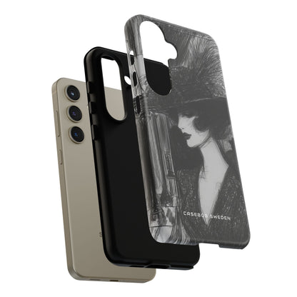 Timeless Elegance in Monochrome Samsung S24 - Tough Phone Case