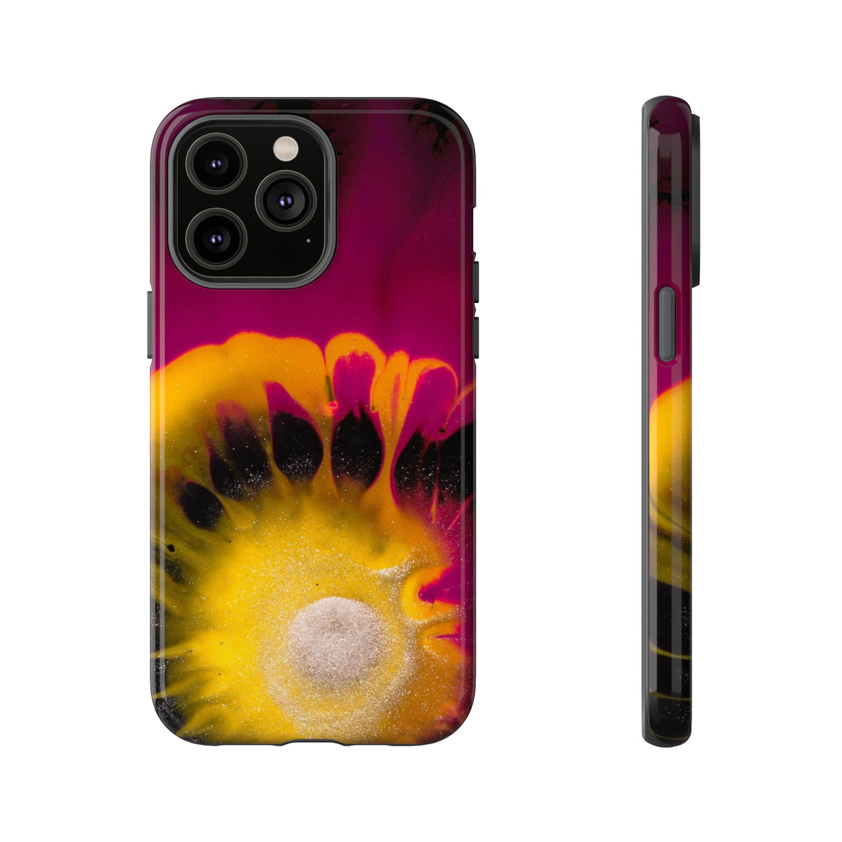 Deep Purple Ink Art iPhone Case (Protective) iPhone 14 Pro Max Glossy Phone Case