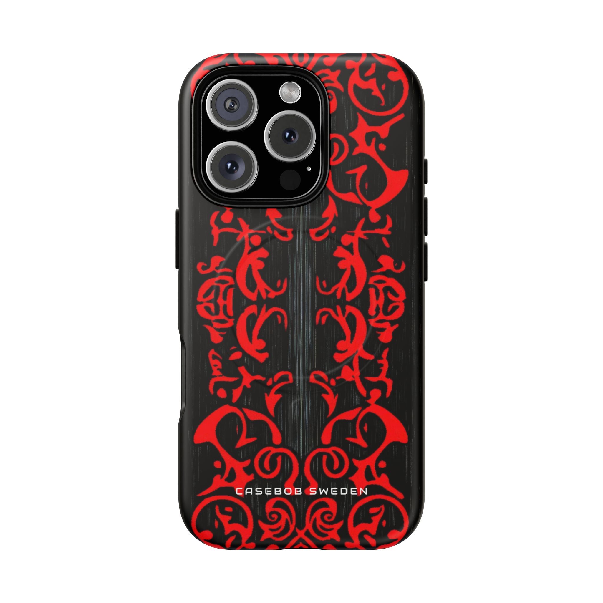 Gothic Crimson Symmetry iPhone 16 | Tough+ Phone Case